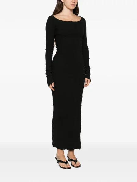 Lung rochie maxi Marc Le Bihan negru