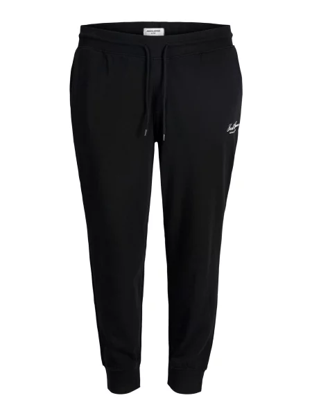 Jack & Jones Plus Pantaloni JPSTGORDON negru alb