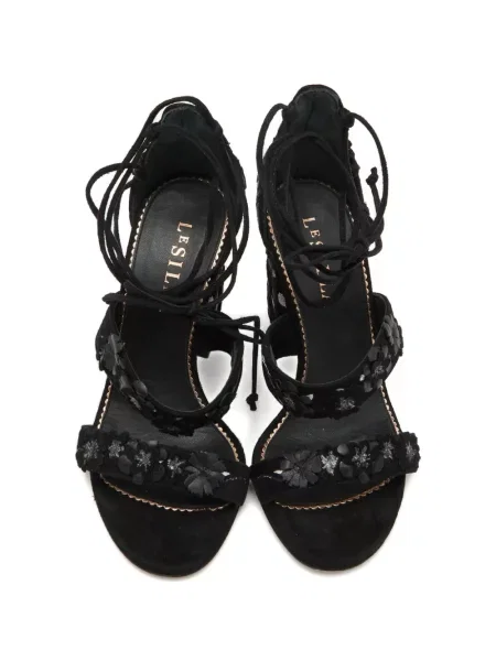 Sandale Le Silla cu model floral negru