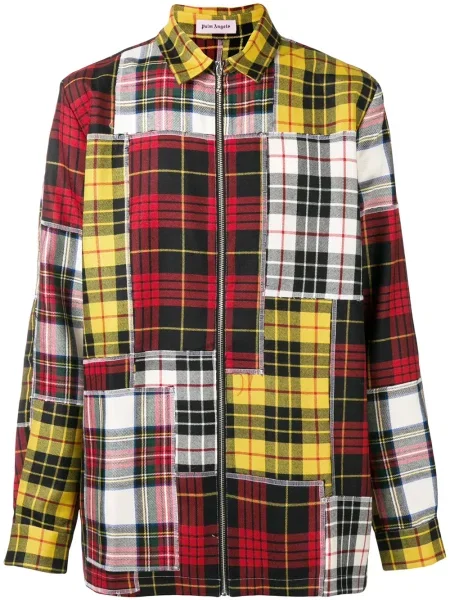 Kostkovaná košile Palm Angels červená