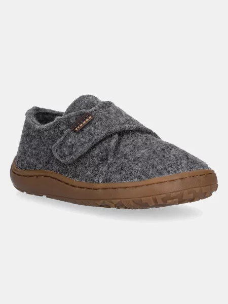 Froddo papuče za djecu BAREFOOT WOOLY siva