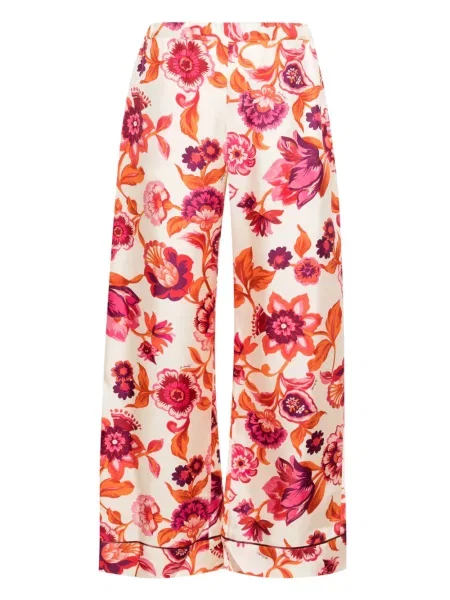 Pantaloni La Doublej cu model floral cu imagine
