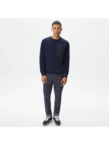 Lacoste Sweter Lacoste granatowy
