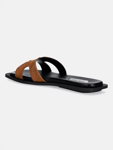 Steve Madden papuci din piele Sofia maro