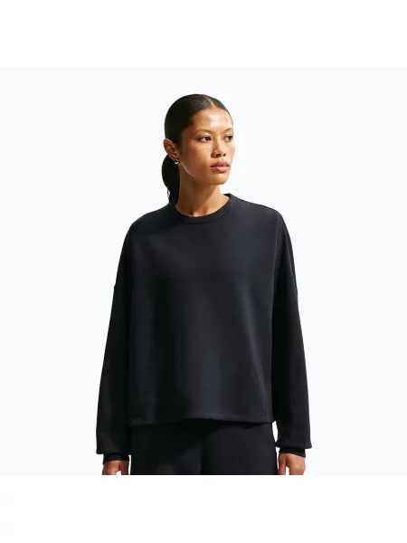 Bluză de antrenament pentru femei Nike ImpossiblySoft Black/Dark Smoke Grey negru