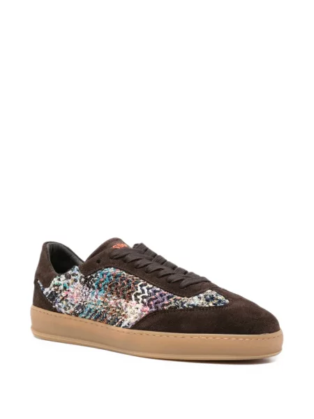 Sneakerși Missoni tricotate maro