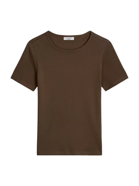 Marc O'Polo DENIM Tričko tmavohnedá