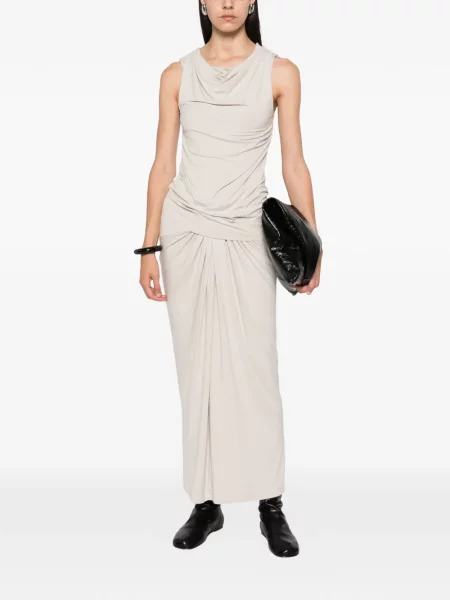 Rochie maxi Entire Studios fără mâneci drapată