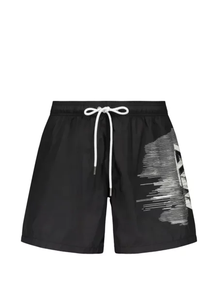 Slip de baie Plein Sport cu imagine cu cordon negru