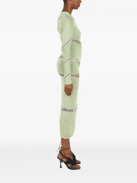 Rochie midi Isa Boulder până la genunchi de costum verde