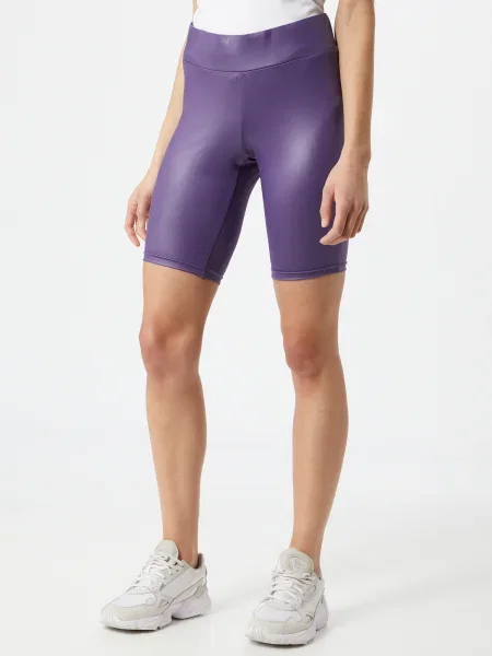 Bőr sport rövidnadrág Urban Classics lila