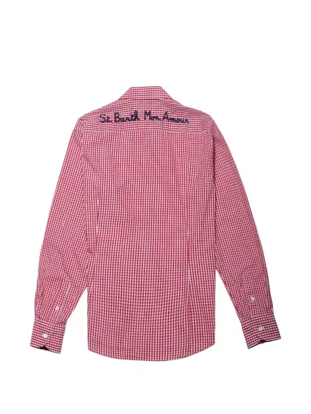 Cămașă Mc2 Saint Barth cu broderie roșu