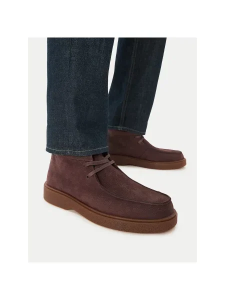Calvin Klein Ghete Text Rubber Apron Boot Nu maro