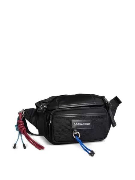 Curea Dsquared2 plasă cu autograf negru