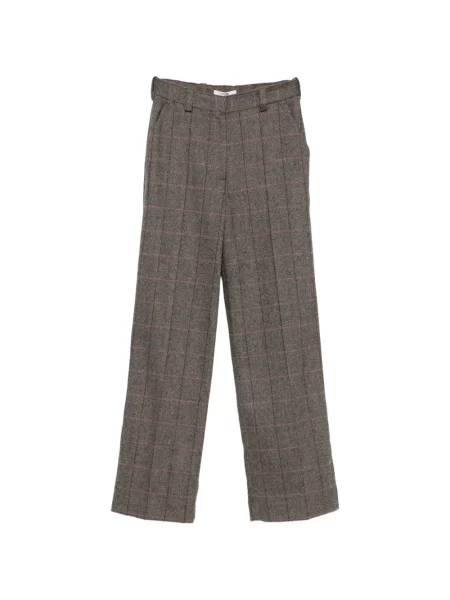 Pantaloni Maje în carouri gri