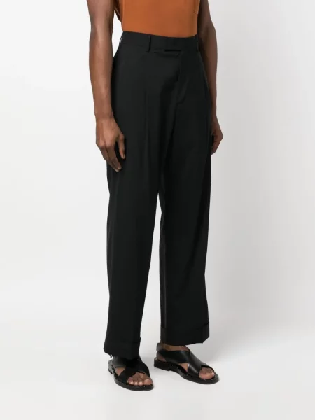 Vlněné kalhoty Pt Torino černé