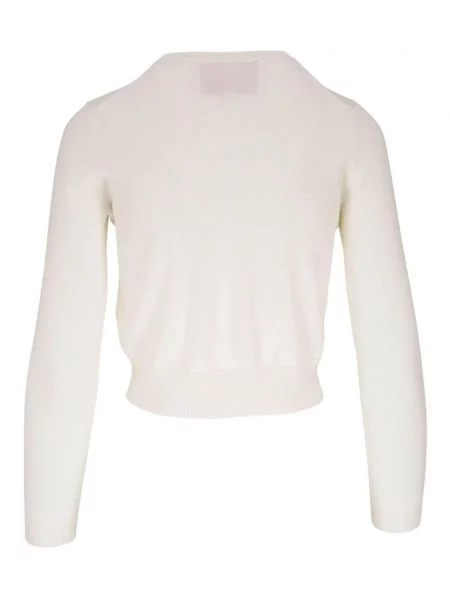 Cardigan Carolina Herrera alb