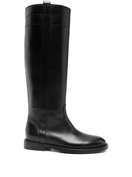 Botine Anna F. din piele negru