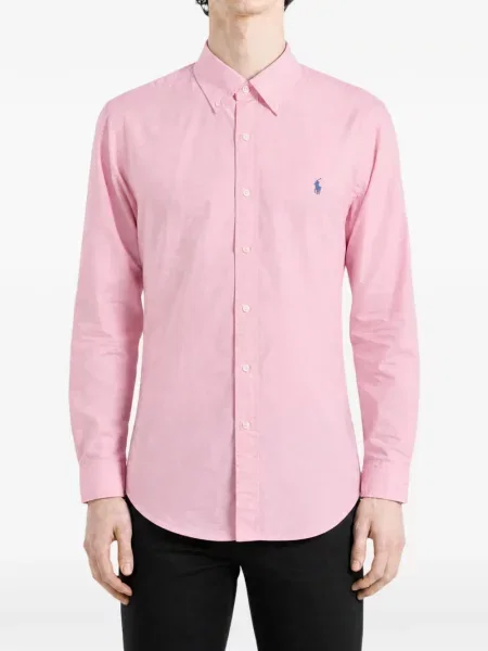 Πουκάμισο Polo Ralph Lauren με κέντημα καφέ