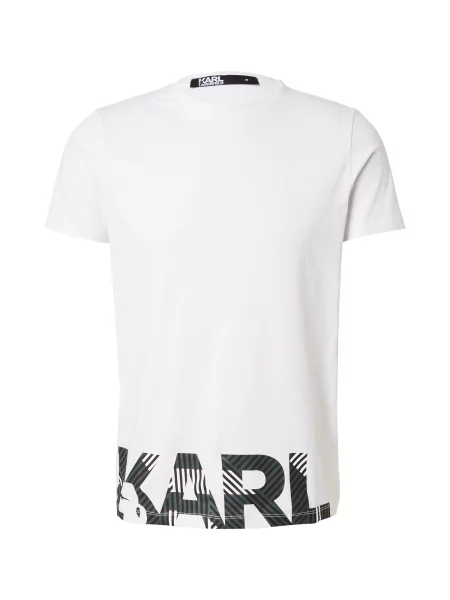 Karl Lagerfeld Tricou negru alb