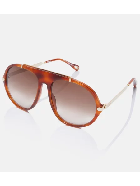 Ochelari de soare Chloé maro