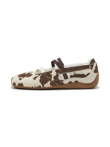 PUMA sneakersy Speedcat Ballet z nadrukiem w krowie łatki Buty Chocolate Brązowy/Warm biały