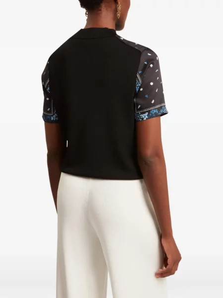 Tricou Ted Baker cu model floral cu imagine negru