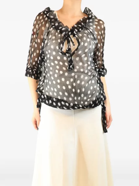 Top Lee Mathews cu buline negru