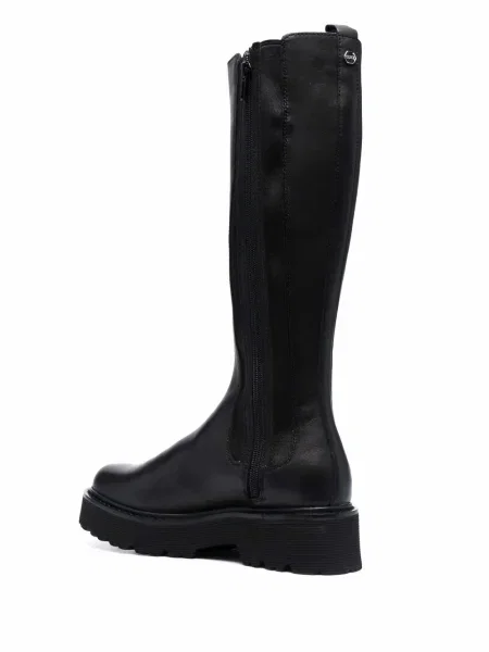 Cizme Cult din piele chunky negru