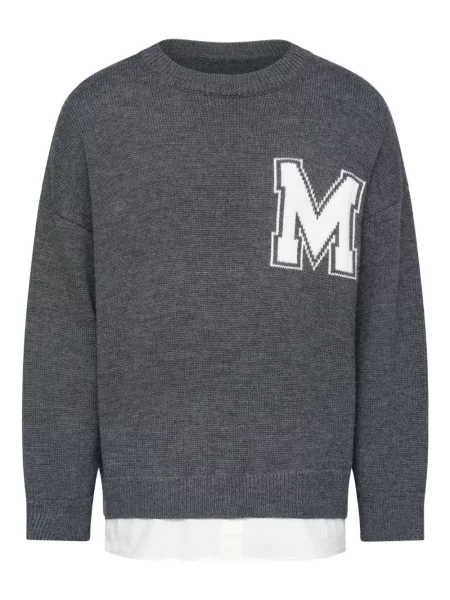 Hanorac crewneck Mm6 Maison Margiela gri