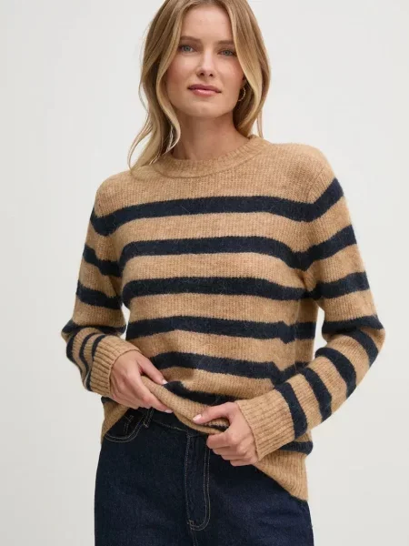 Mos Mosh pulover de lana femei light bej