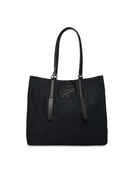 Tommy Hilfiger Ročna torba Th Elevated Nylon Tote črna