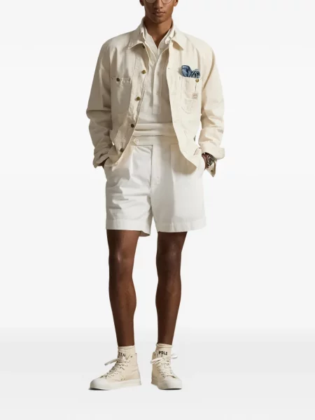 Ριγέ δερμάτινος κάλτσες Polo Ralph Lauren με κορδόνι μαύρο