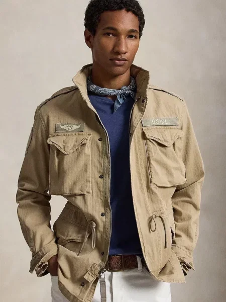 Polo Ralph Lauren geacă de tranziție pentru bărbați din Icnc Fld Jkt Lined Field verde