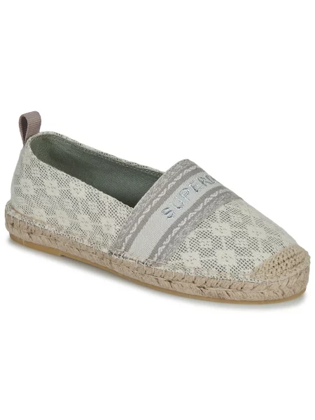 Platno espadrile Superdry bež