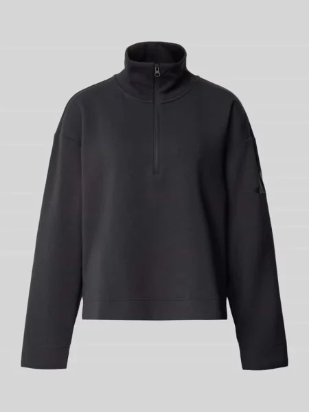 Bluza o kroju relaxed fit z zamkiem błyskawicznym Adidas Sportswear czarna