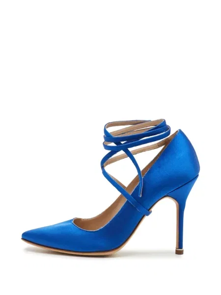 Pantofi cu toc Manolo Blahnik plic albastru
