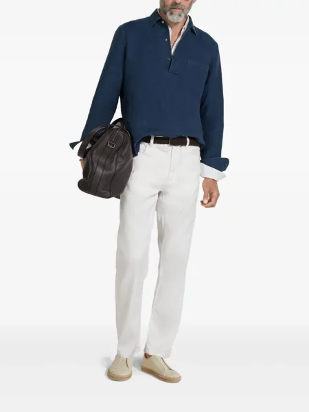 Риза Zegna синьо