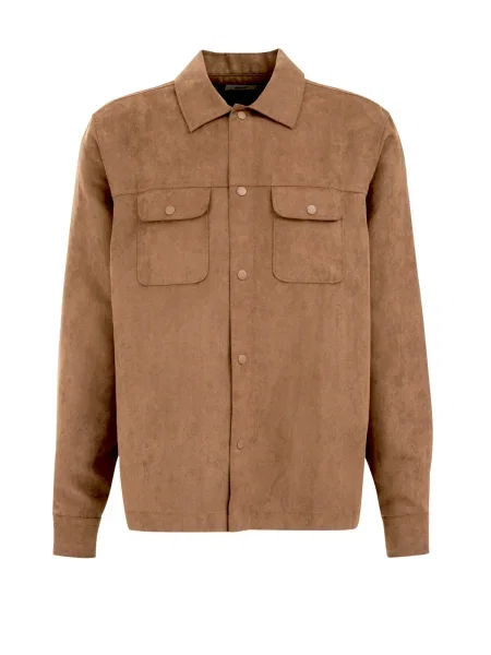 WE Fashion Přechodná bunda světle hnědá