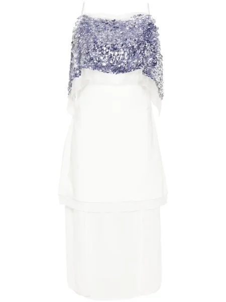Rochie midi Proenza Schouler până la genunchi de costum alb