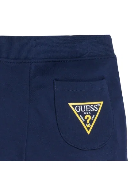 Pantaloni copii Guess albastru