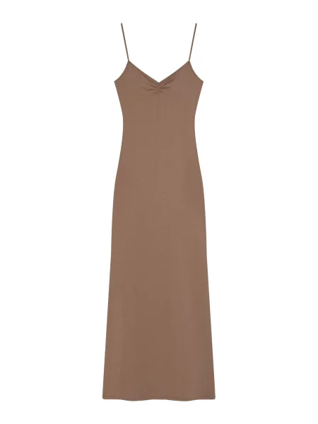 Bershka Rochie închis bej