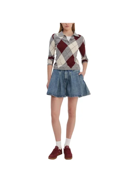 Fustă Tommy Hilfiger albastru
