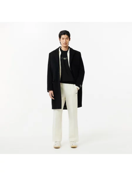 Lacoste Luźna Bluza Z Kapturem Francuskiej Produkcji czarna