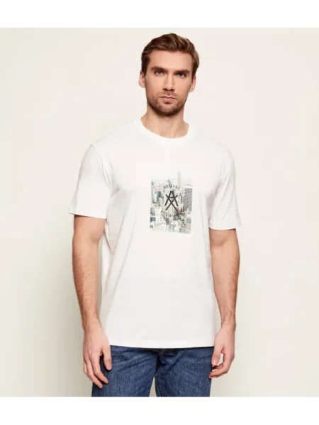 Tricou Armani Exchange alb