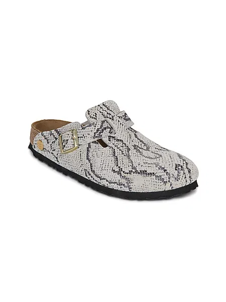 Superge Birkenstock s potiskom iz semiša siva