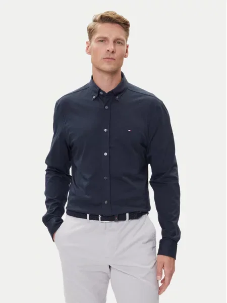 Tommy Hilfiger Koszula Performance Regular Fit blau