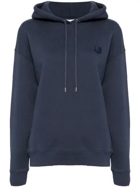 Hanorac cu glugă Maison Kitsune albastru