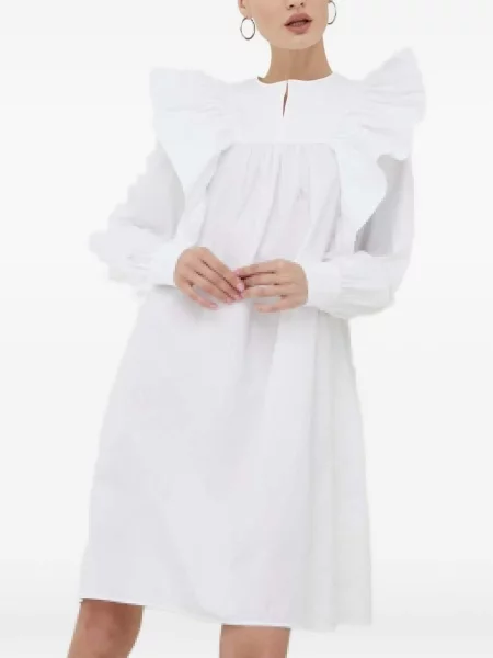 Odgovarati mini haljina Day Birger Et Mikkelsen s volanima bijela