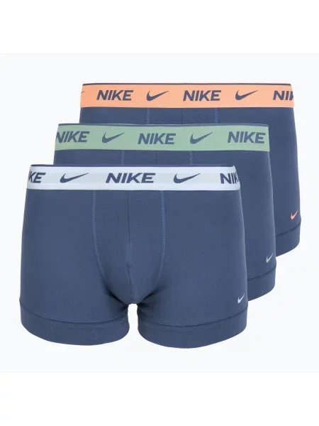 Boxeri pentru bărbați Nike Cotton Stretch Trunk 3 pairs mineral